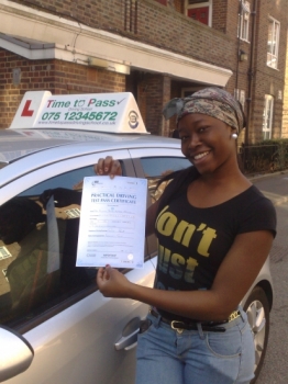 I passed my driving test second time feeling confidence because, I knew that I had been taught by the best, Time to Pass Driving School have really given me the confidence and ability to drive which is a life time skill, I´d like to say massive thank you to Rahman for his patient time and genuine interest in making sure I pass. Thank you so much R...