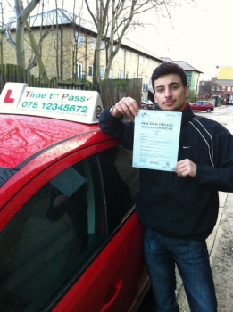 I have just passed my driving test with Gulzar, and I would recommend Time To Pass Driving School, to anyone!! Thank you very much for everything!! ...