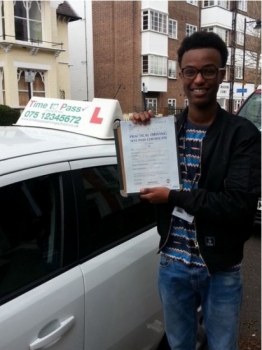 I´m So happy !! I passed my driving test and that I had Gulzar as a driving Instructor, I can honestly say he helped me with my nervous and his a excellent teacher, I will be recommending Time To Pass Driving School and Gulzar to all my friends thank you....